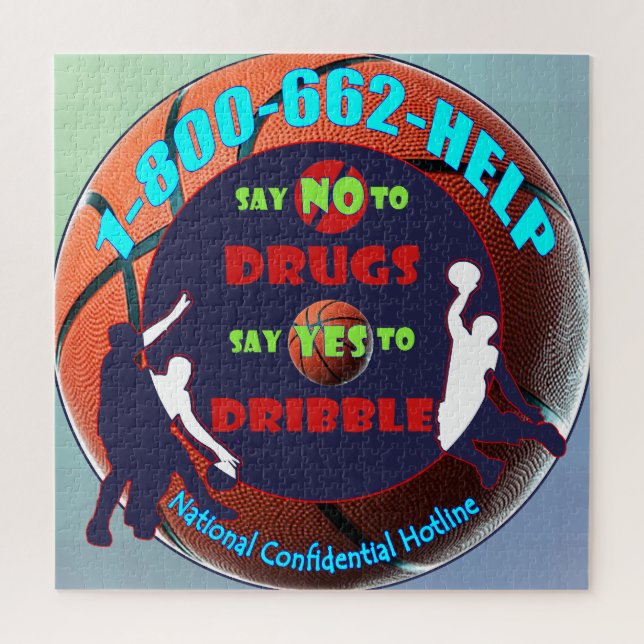 Say NO to Drugs - Say YES to Dribble  Jigsaw Puzzle (Vertical)
