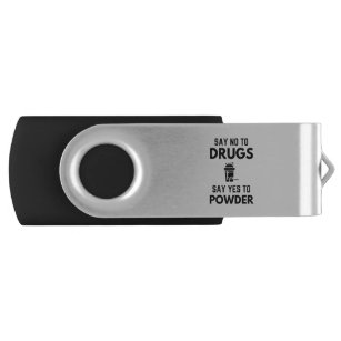 Say No To Drugs, Say Yes To Powder Protein Scoop S USB Flash Drive