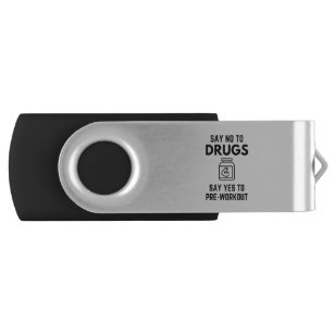 Say No To Drugs Say Yes To Pre-Workout Protein Sco USB Flash Drive