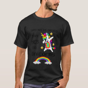 Say No To Drugs Say Yes to Unicorn Red Ribbon Week T-Shirt