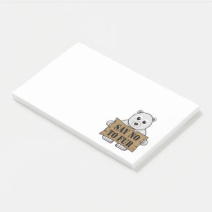 Say no to Fur Post-it Notes