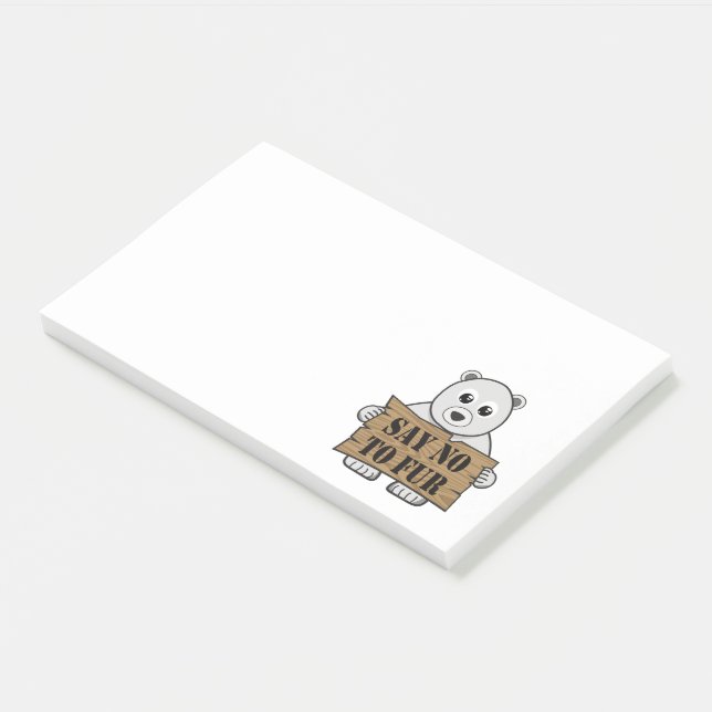Say no to Fur Post-it Notes (Angled)