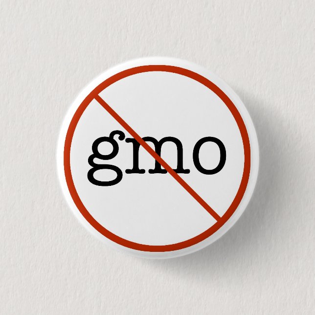 Say No To GMO 3 Cm Round Badge (Front)