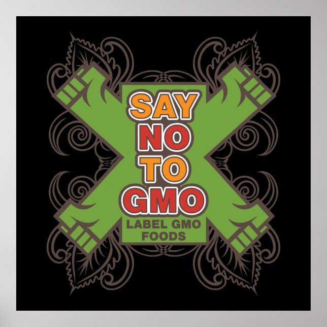 Say No to GMO Poster (Front)