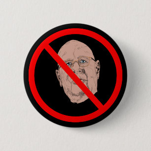 SAY NO TO KLAUSE BUTTON ON BLACK BACKGROUND