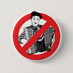SAY NO TO MIMES 6 CM ROUND BADGE