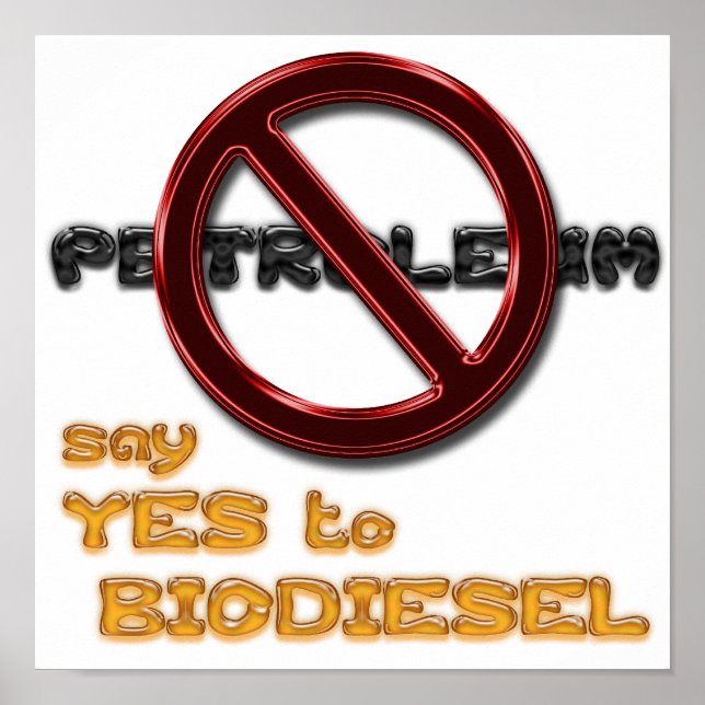 Say NO to PETROLEUM, say YES to BIODIESEL poster (Front)