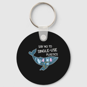 Say No To Plastic Environmental Protection Nature Key Ring