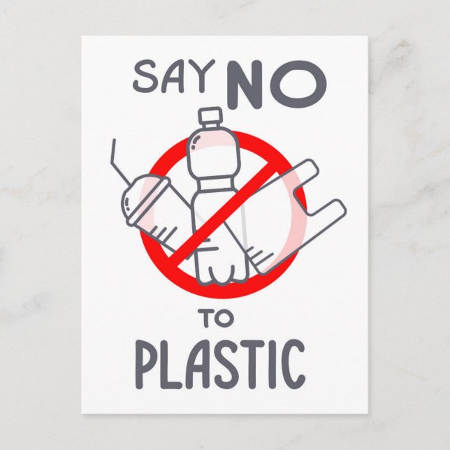 Say No To Plastic Postcard (Front)