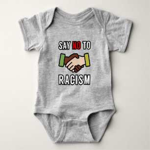 Say No To Racism Baby Bodysuit