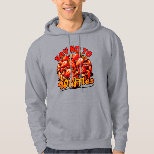 say no to waffles design hoodie