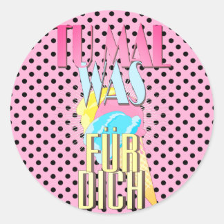 Say something for you ice cream candy classic round sticker