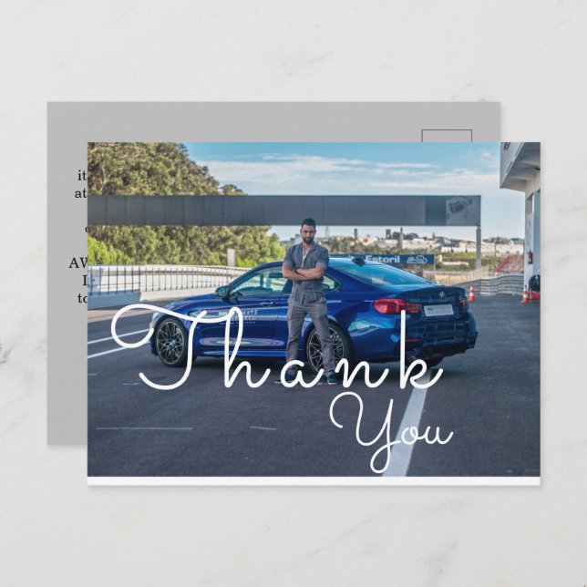 Say thank to a repair  postcard (Front/Back)