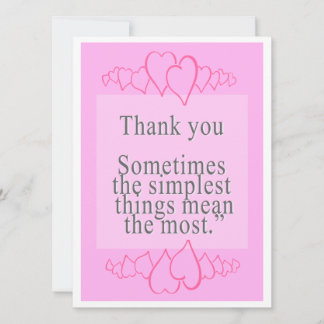 Say thank you with sweet words