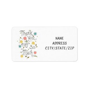 SAY *THANK YOU* WITH THESE AWESOME ADDRESS LABELS