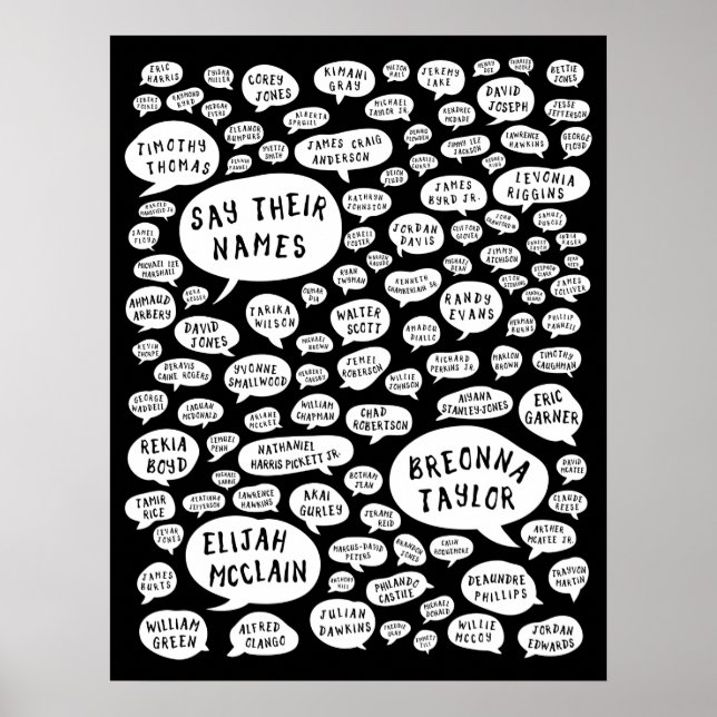 say their names poster (Front)