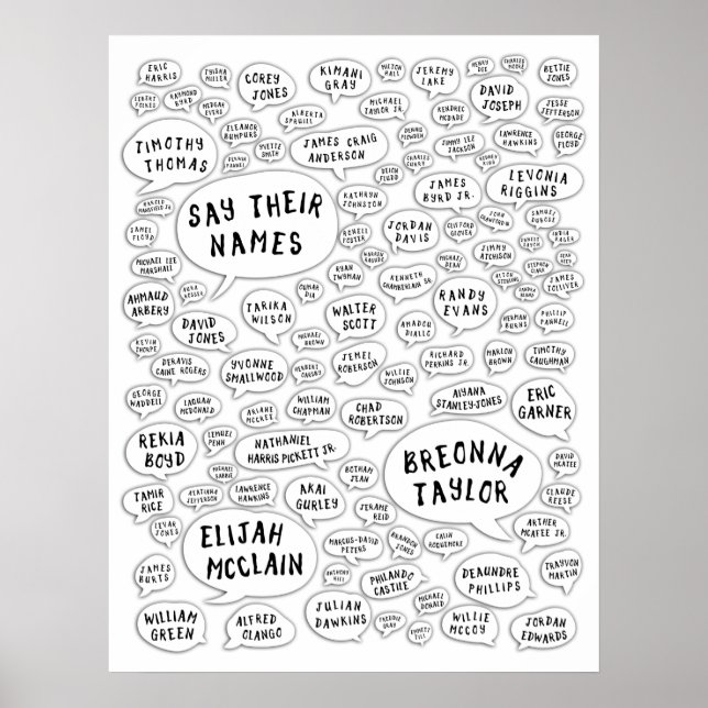 say their names poster (Front)