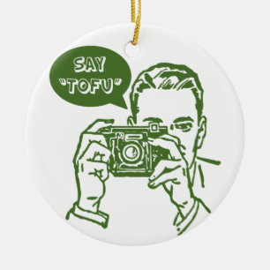 Say Tofu Ceramic Tree Decoration