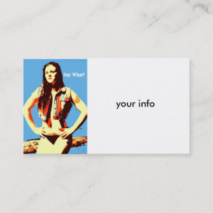 say what business card