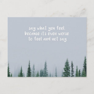 Say What You Feel Postcard