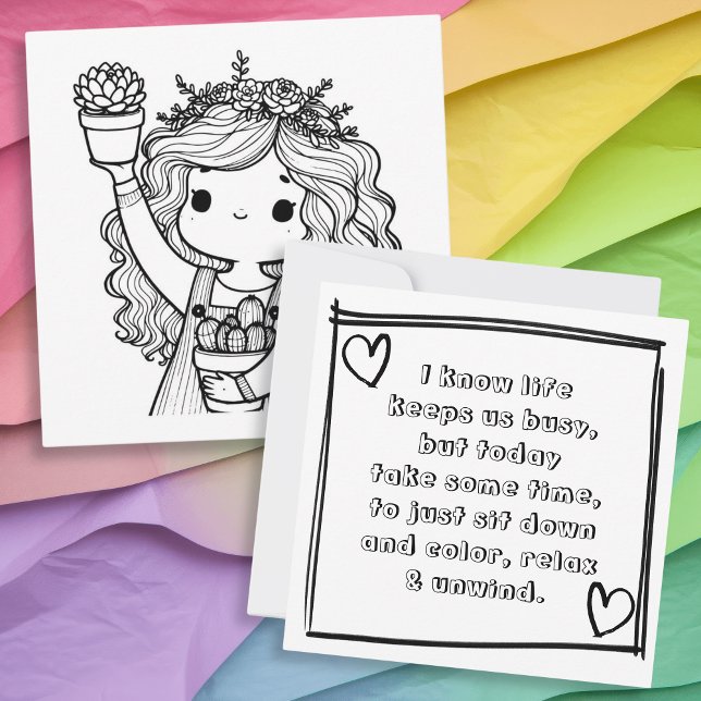 Say with this Cute Plant Themed Colouring  (Creator Uploaded)