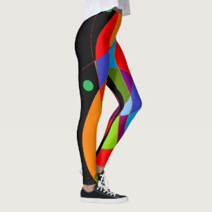 Say Wow to big patterns in red green and with dots Leggings