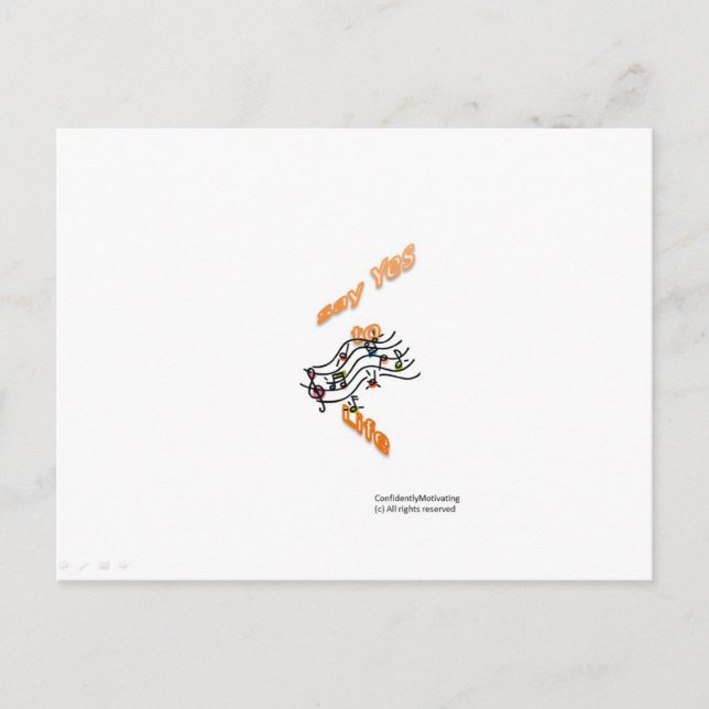 Say Yes to Life Postcard (Front)