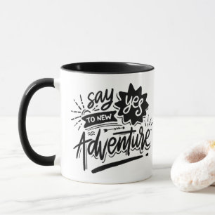 Say Yes to New Adventure - Cool Travel Retro Mug