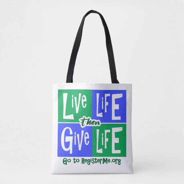 Say YES to Organ Donation Tote Bag (Front)