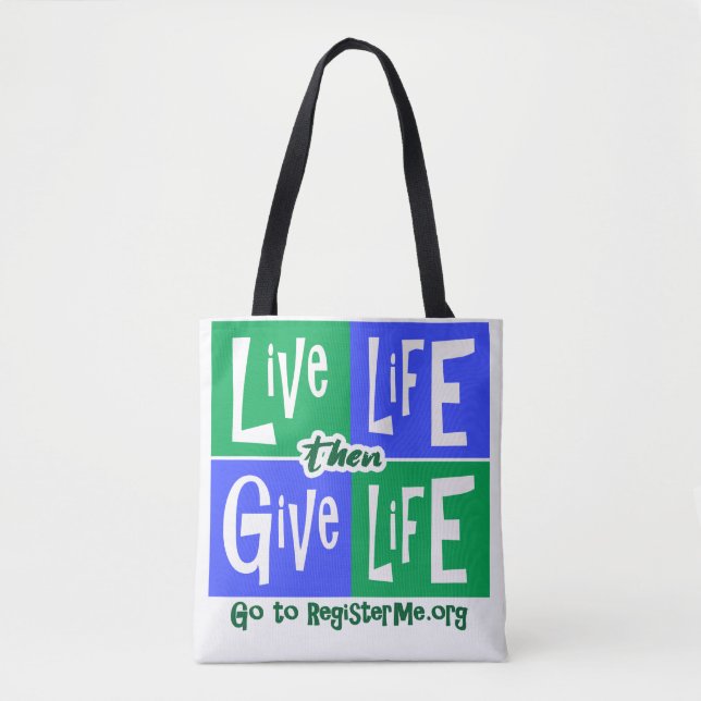 Say YES to Organ Donation Tote Bag (Front)