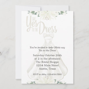 Say Yes To The Dress Bridal Invitation