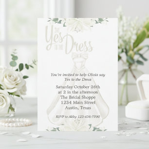 Say Yes To The Dress Bridal Invitation