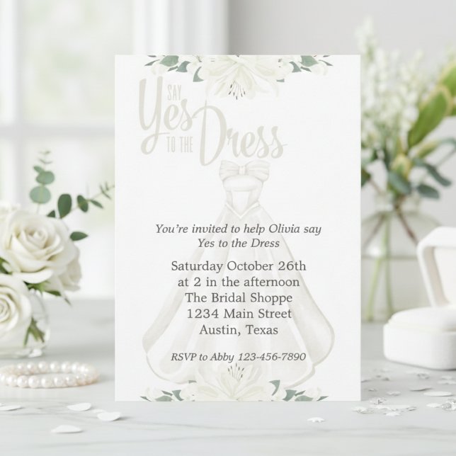 Say Yes To The Dress Bridal Invitation (Say Yes To The Dress Bridal Invitation)