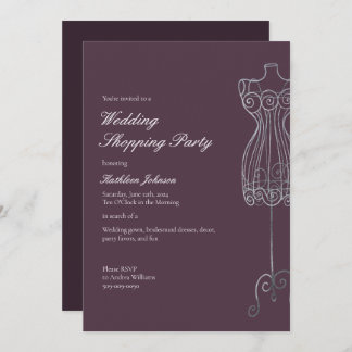 Say Yes to the Dress Bridesmaid Shopping Party Invitation