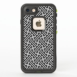 Sayagata pattern, Japanese, Black and White