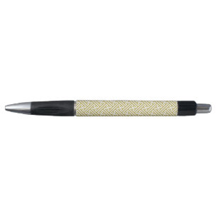 Sayagata pattern, Japanese, Gold and White