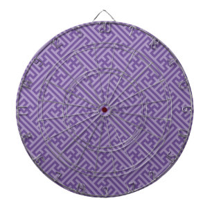 Sayagata pattern, Japanese, Purple and Pink Dartboard