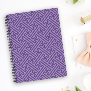 Sayagata pattern, Japanese, Purple and Pink Planner