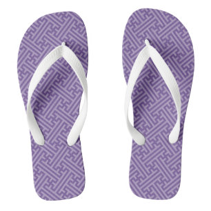 Sayagata pattern, Japanese, Purple and Pink Thongs