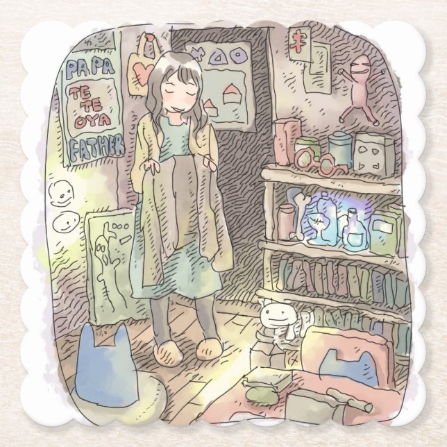 Sayagoji Paper Coaster (Front)