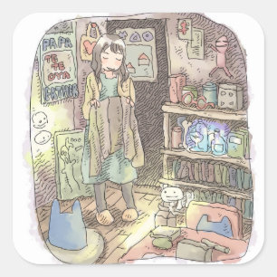 Sayagoji Square Sticker