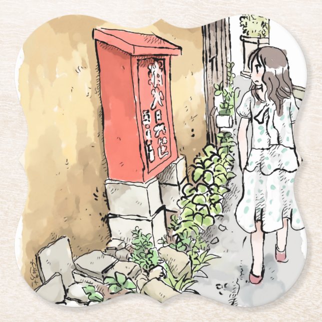 Sayagou Paper Coaster (Front)