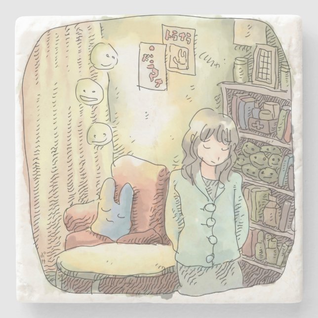 Sayanai Stone Coaster (Front)