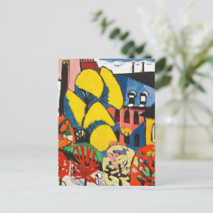 Sayen - Trees, colourful painting, Postcard