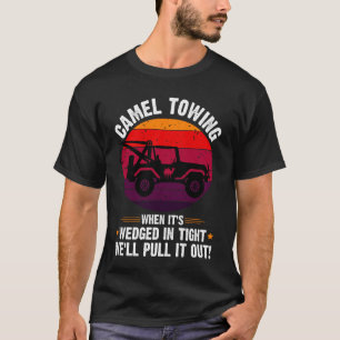 Saying Funny Halloween Camel Towing Retro Adult Hu T-Shirt