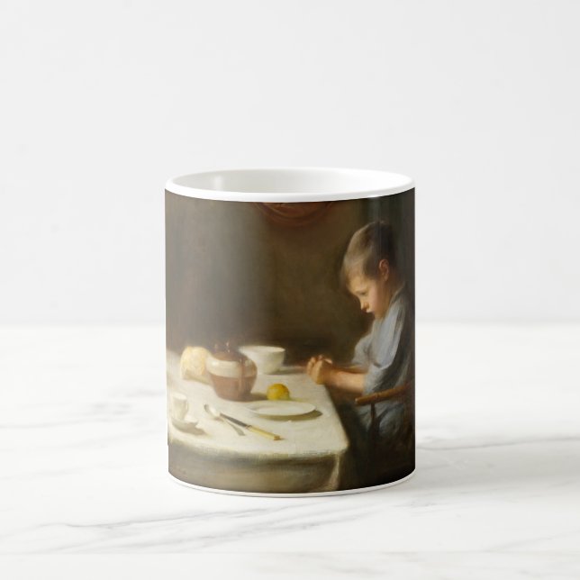 Saying Grace (Boy Praying at the Table) Coffee Mug (Center)
