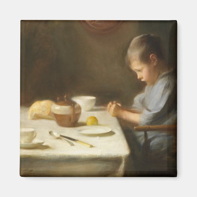 Saying Grace (Boy Praying at the Table) Magnet (Front)