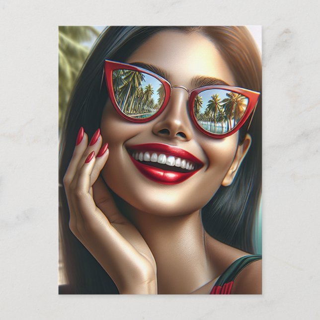 Saying Hi from a Vacation Postcard (Front)