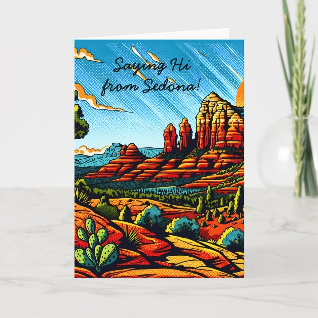 Saying Hi from Sedona, Arizona  Card (Front)