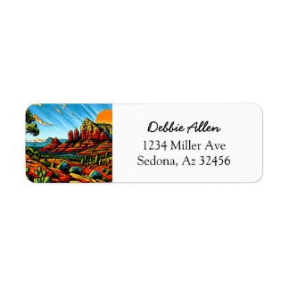 Saying Hi from Sedona, Arizona Return Address Label